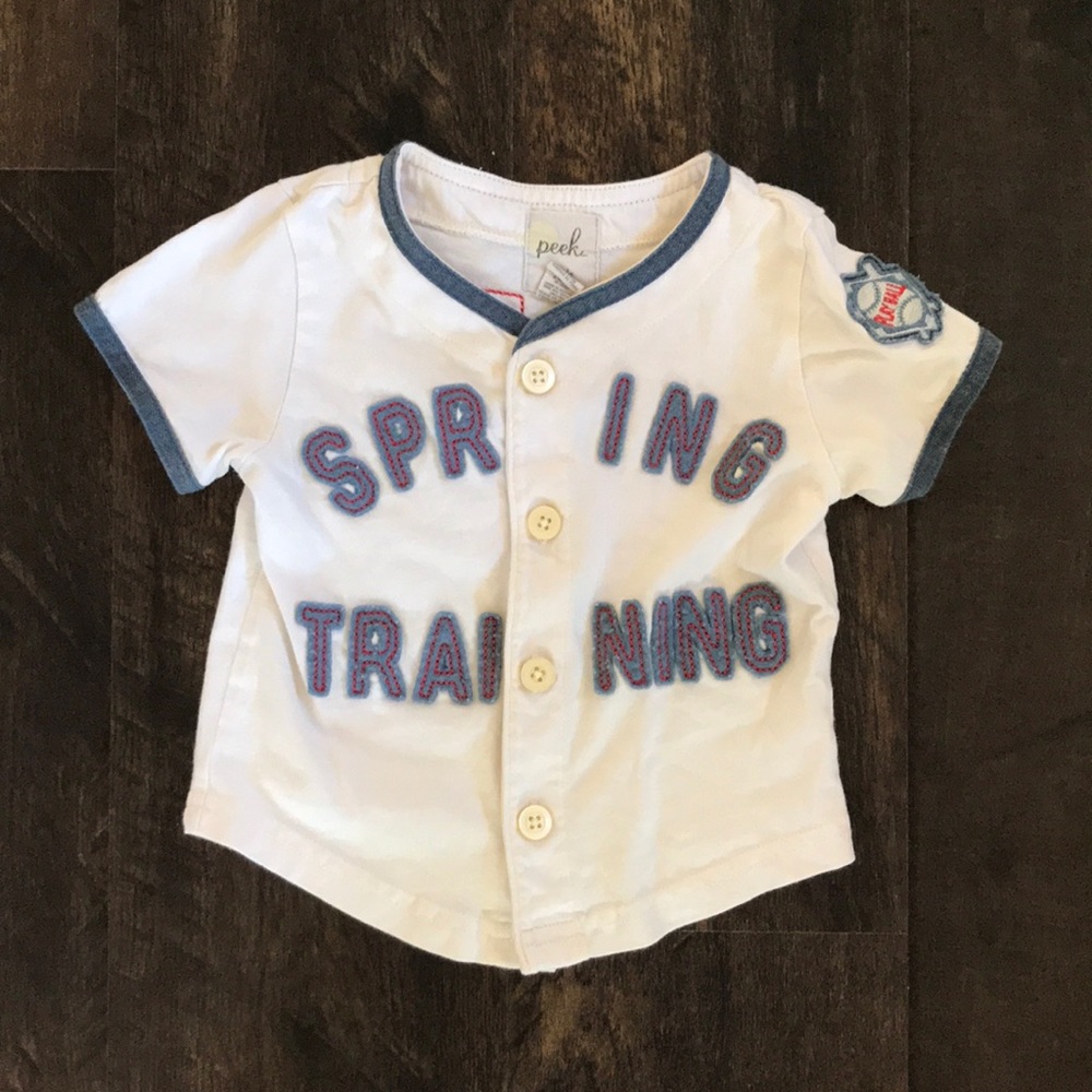 Peek Kids little peanut baseball t-short